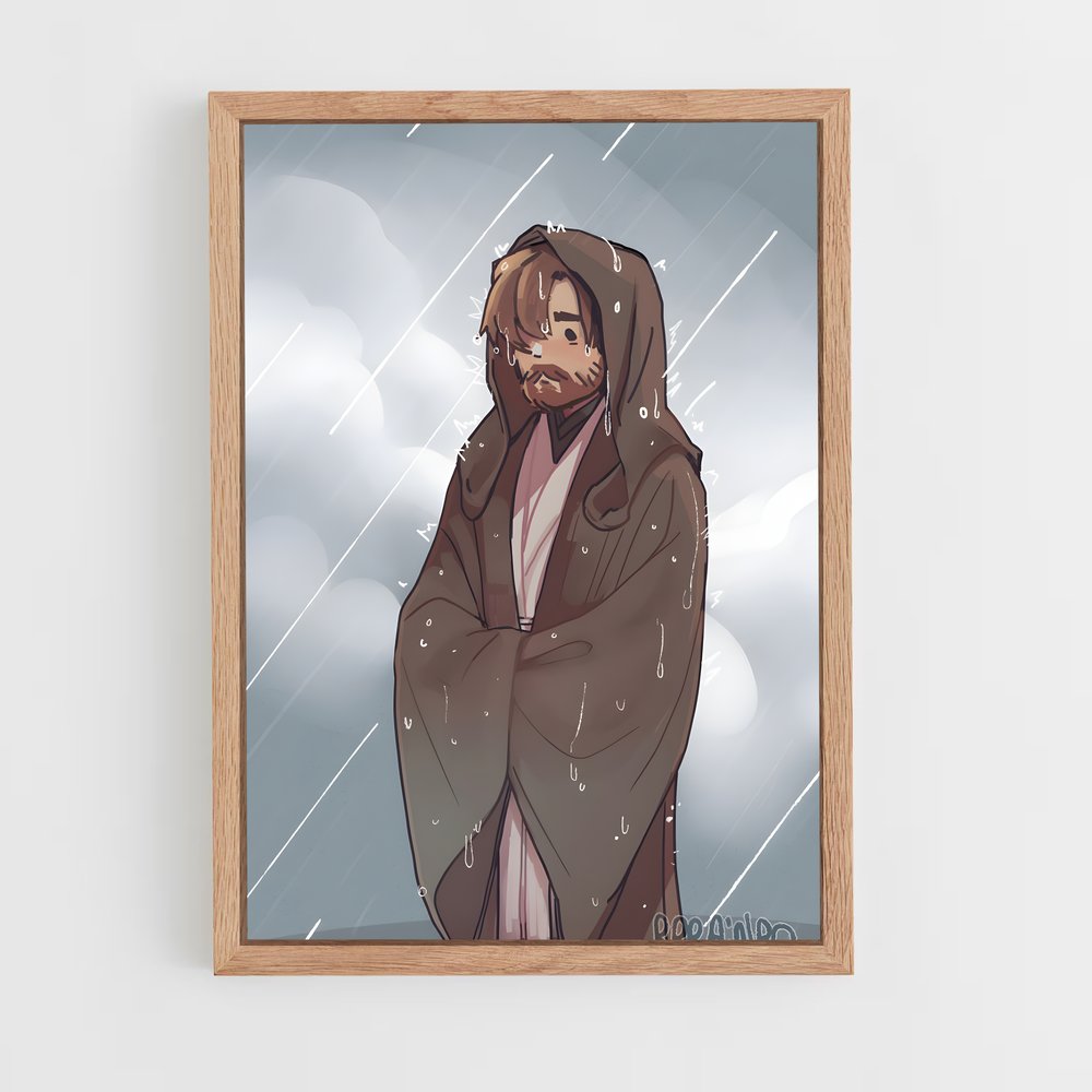ap-obi-wan kenobi-1 cadre Bois clair