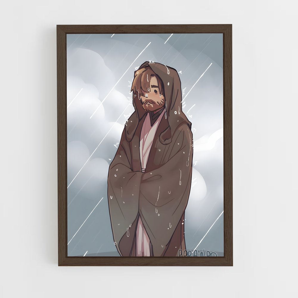 ap-obi-wan kenobi-1 cadre Bois foncé