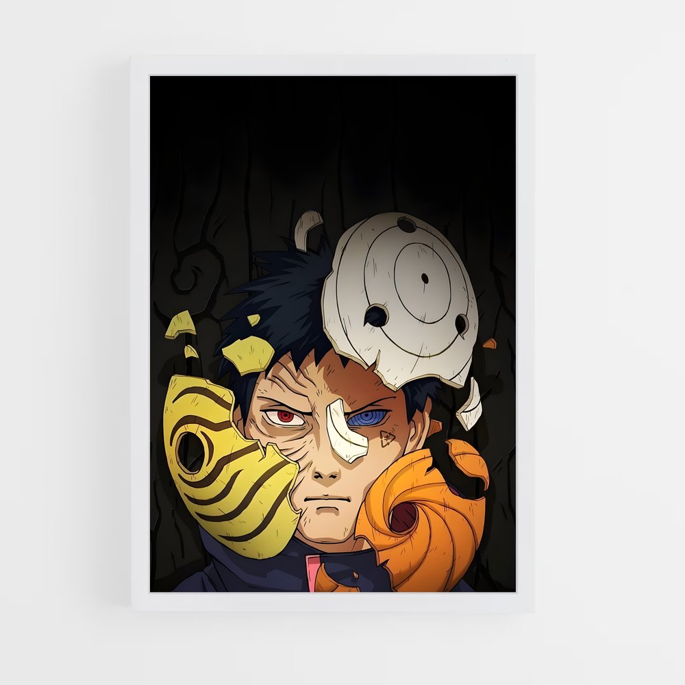 ap-obito uchiha-5 cadre Blanc