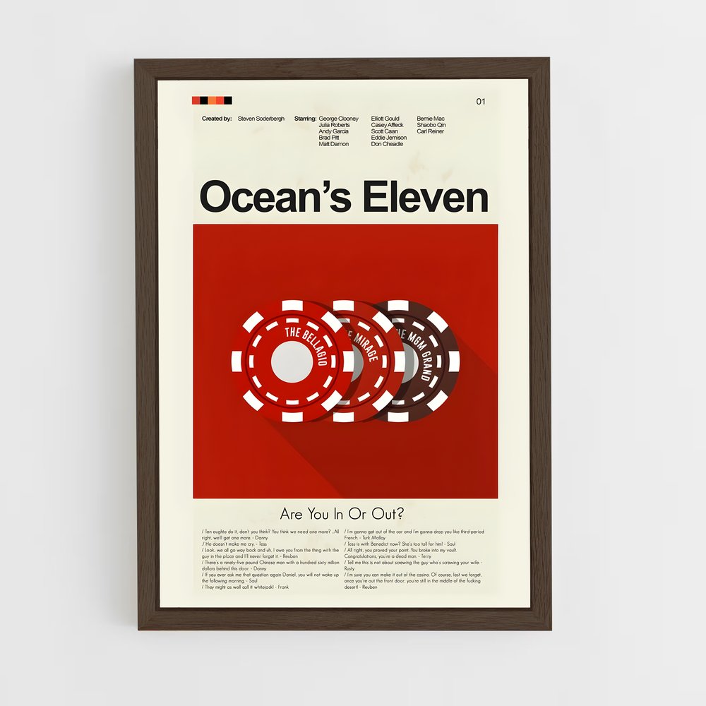 ap-oceans eleven-8 cadre Bois foncé