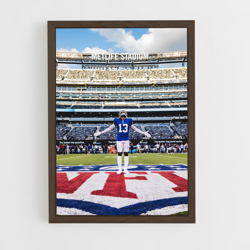 ap-odell beckham jr-1 cadre Bois foncé