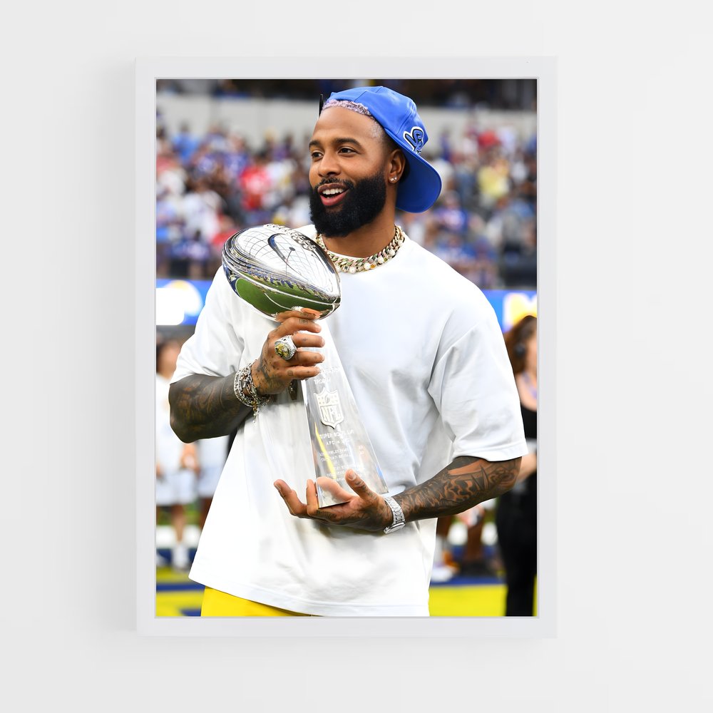 ap-odell beckham jr-5 cadre Blanc