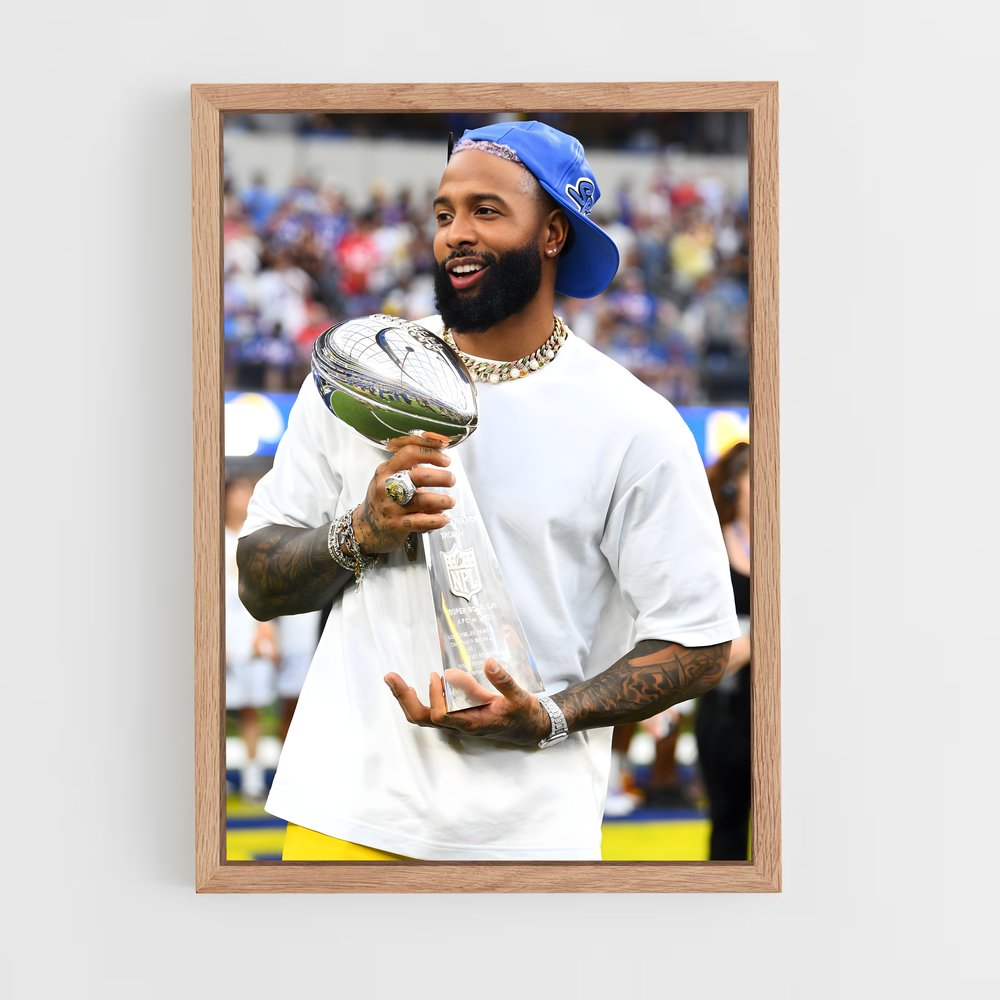 ap-odell beckham jr-5 cadre Bois clair