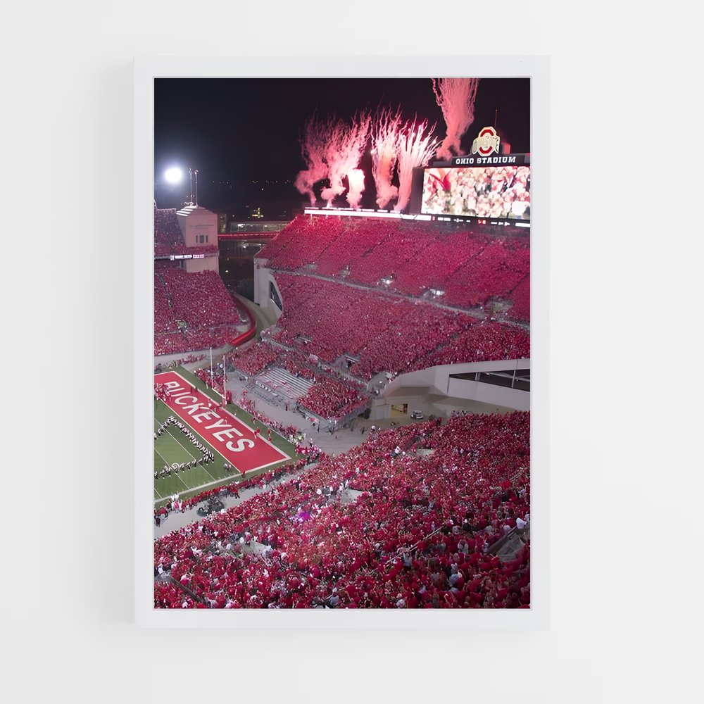 ap-ohio state buckeyes-7 cadre Blanc