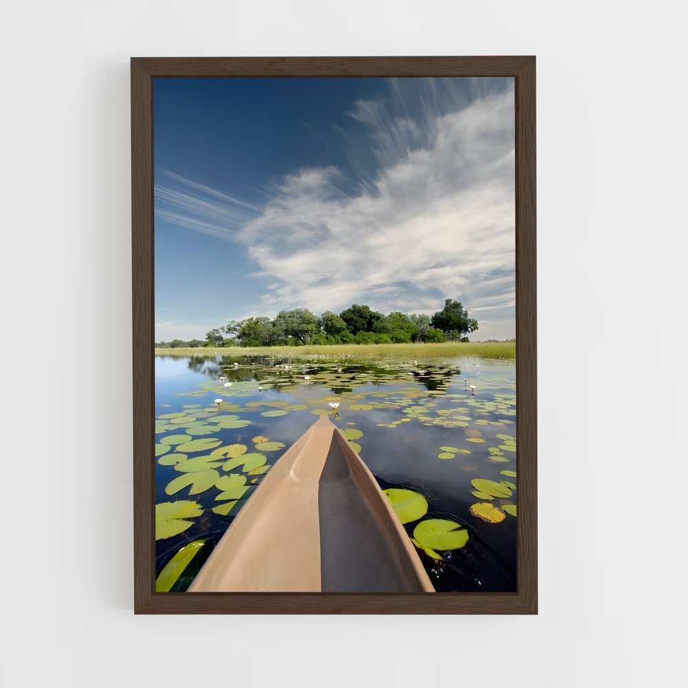 ap-okavango delta-3 cadre Bois foncé