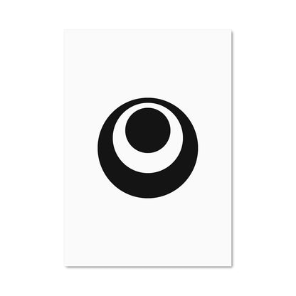 Poster Okinawe Noir et Blanc