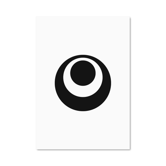 Poster Okinawe Noir et Blanc