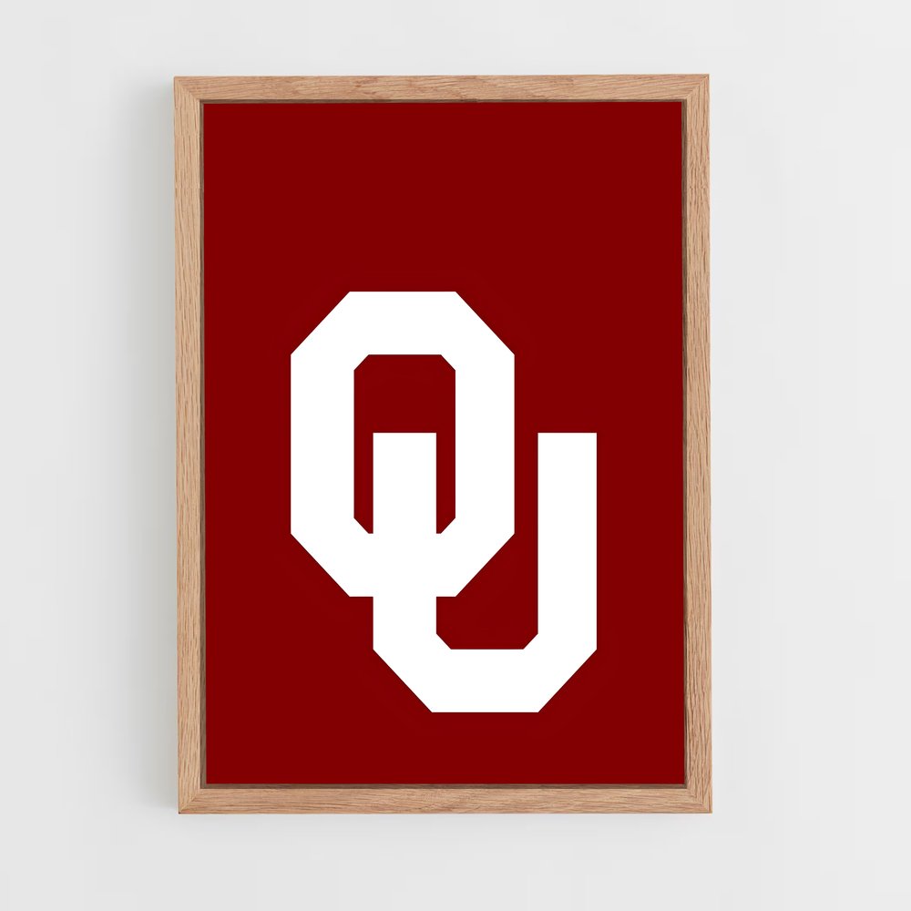 ap-oklahoma sooners-1 cadre Bois clair