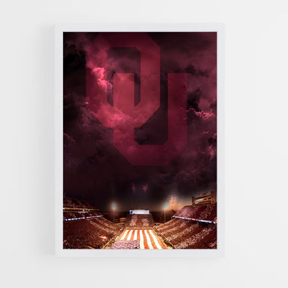ap-oklahoma sooners-3 cadre Blanc