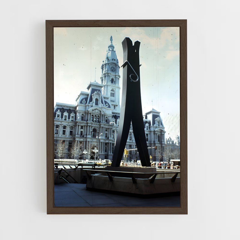 ap-oldenburg clothespin-1 cadre Bois foncé