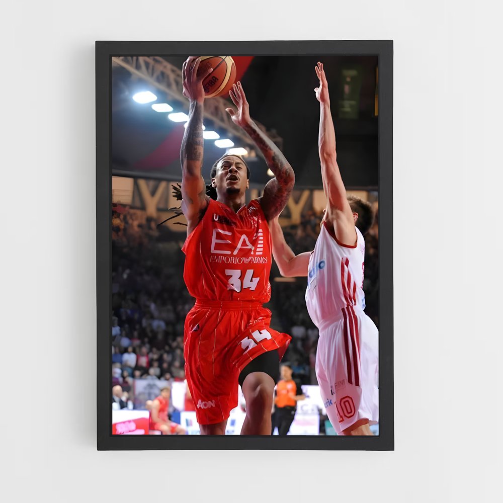 ap-olimpia milano basketball-2 cadre Noir
