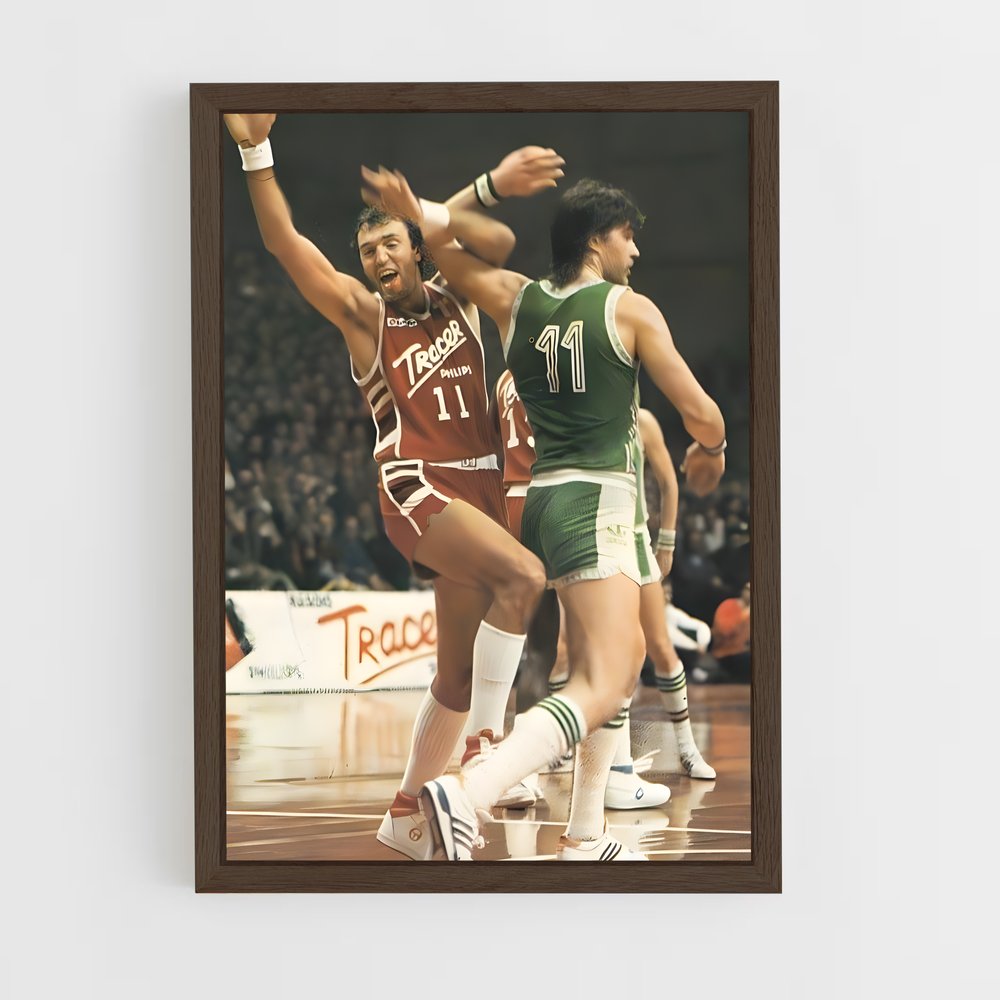 ap-olimpia milano basketball-6 cadre Bois foncé