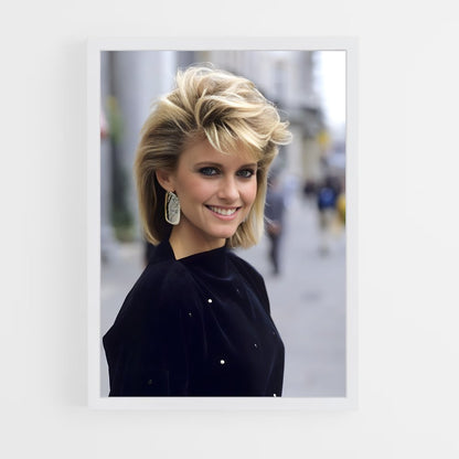 ap-olivia newton-john-12 cadre Blanc