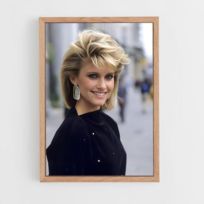 ap-olivia newton-john-12 cadre Bois clair