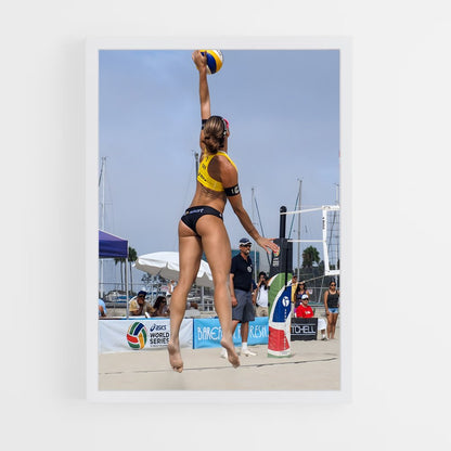 ap-olympic beach volleyball tournament-8 cadre Blanc