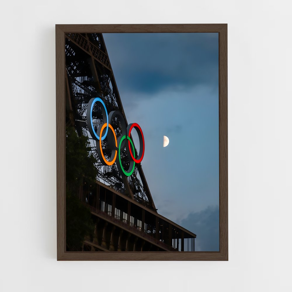 ap-olympic games-1 cadre Bois foncé