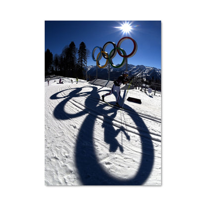 Poster Olympics cross country skiing 75691