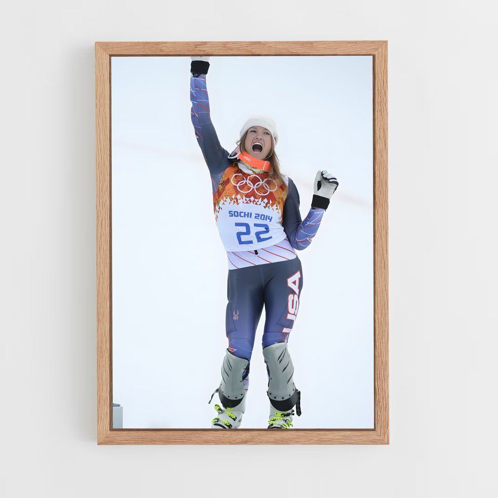 ap-olympics alpine skiing-2 cadre Bois clair