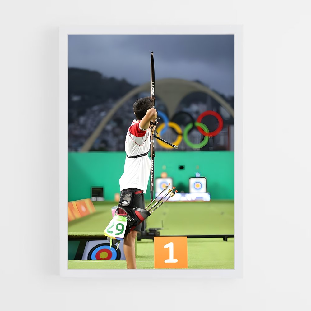ap-olympics archery-4 cadre Blanc