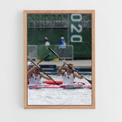 ap-olympics canoeing-2 cadre Bois clair
