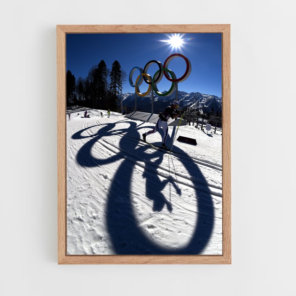ap-olympics cross country skiing-1 cadre Bois clair