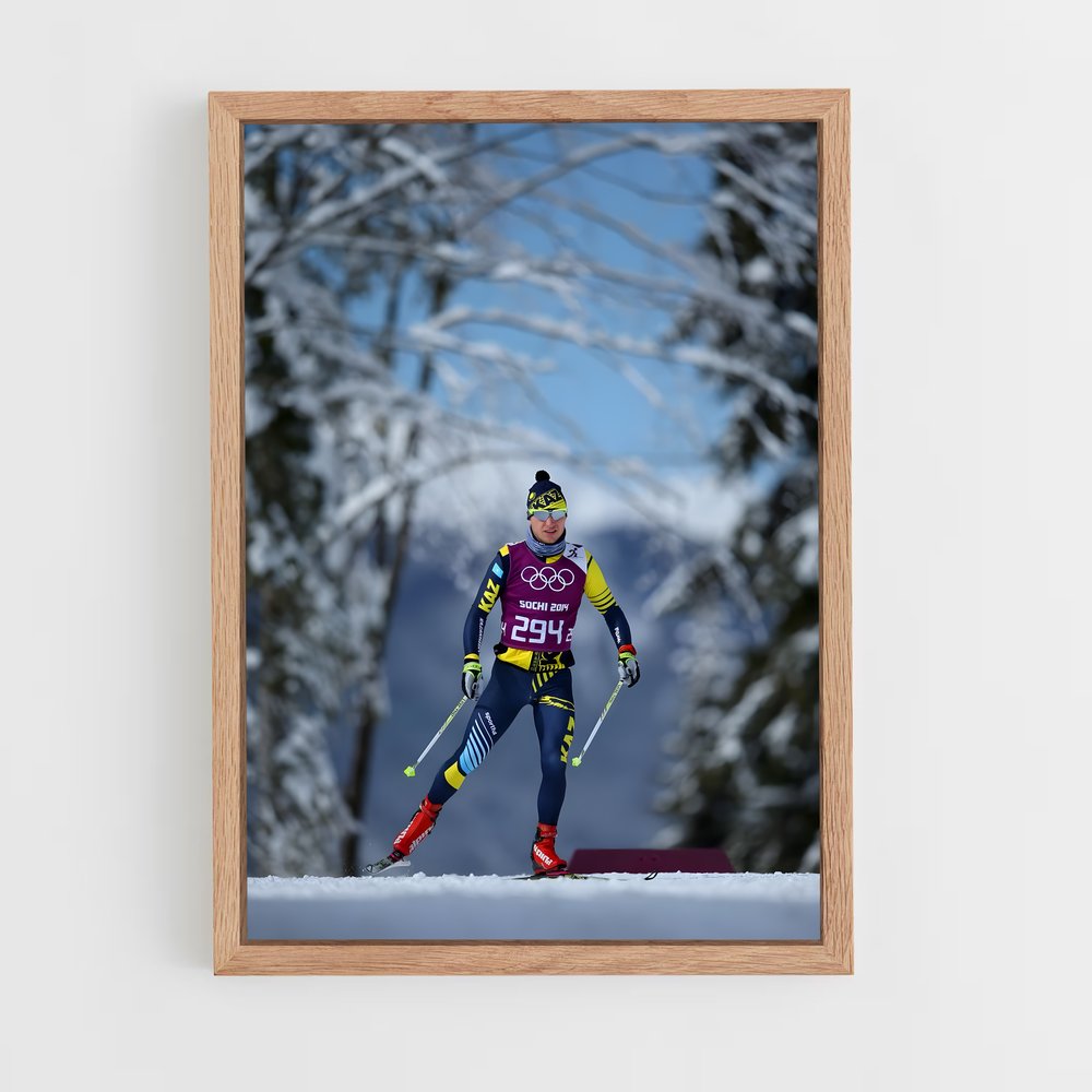 ap-olympics cross country skiing-2 cadre Bois clair