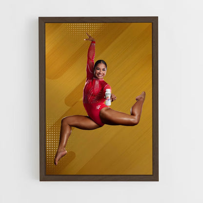 ap-olympics gymnastics-6 cadre Bois foncé
