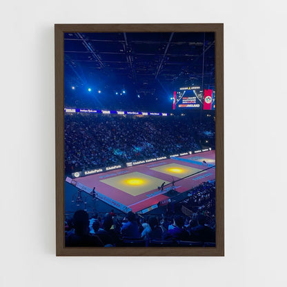 ap-olympics judo-1 cadre Bois foncé