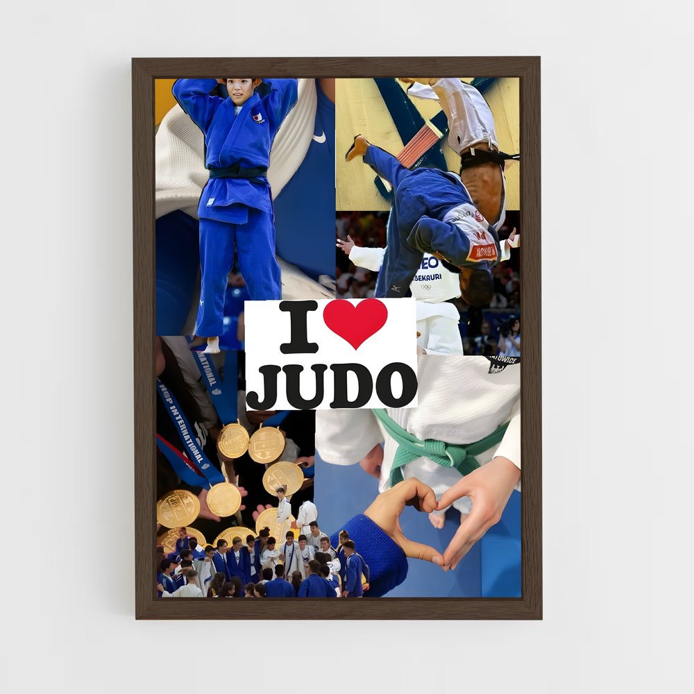 ap-olympics judo-4 cadre Bois foncé