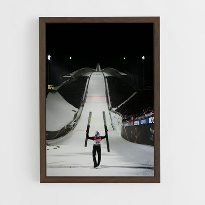 ap-olympics ski jumping-2 cadre Bois foncé