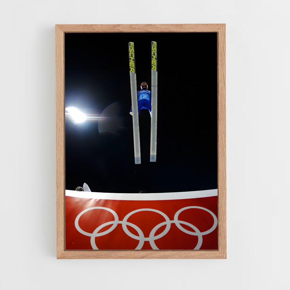 ap-olympics ski jumping-5 cadre Bois clair