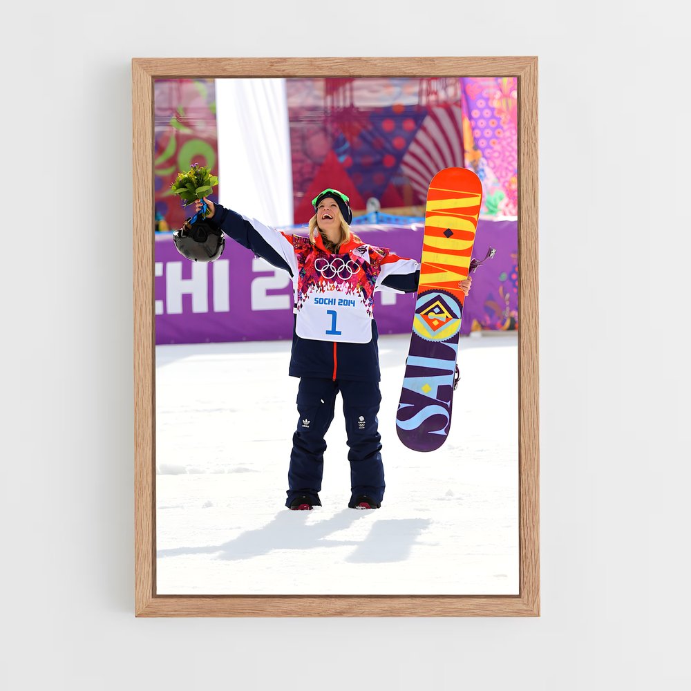 ap-olympics snowboarding-1 cadre Bois clair