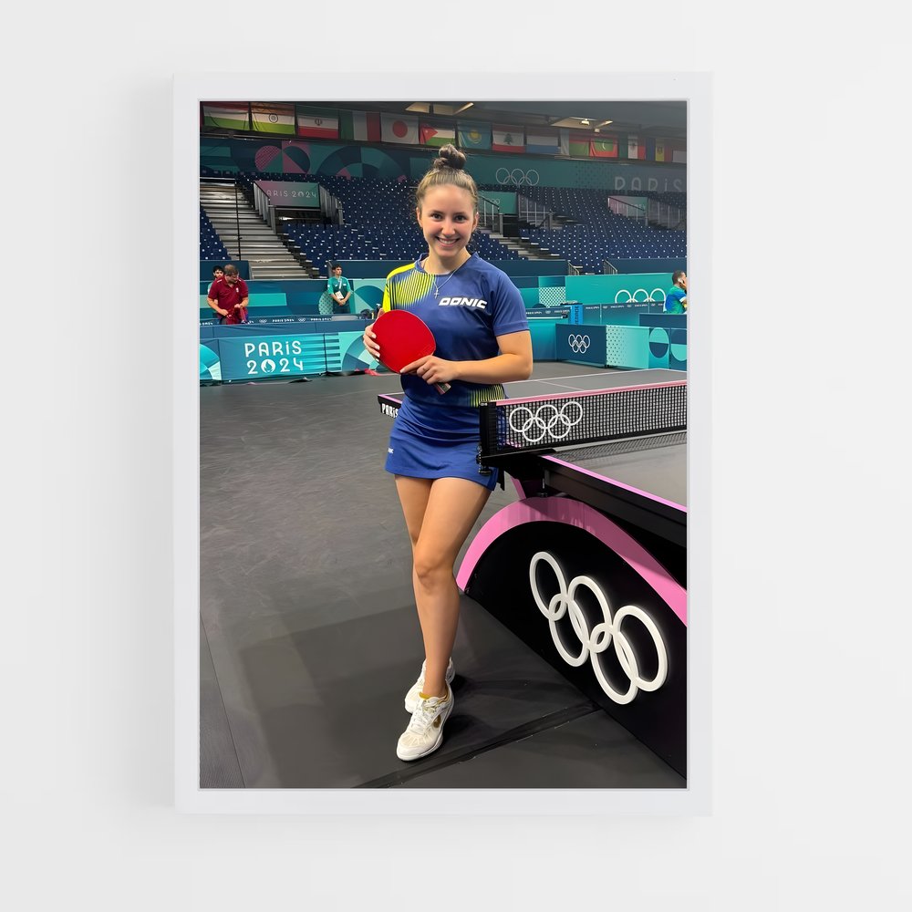 ap-olympics table tennis-2 cadre Blanc