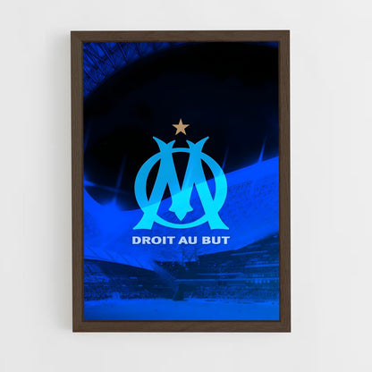ap-olympique de marseille-9 cadre Bois foncé