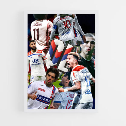 ap-olympique lyonnais-2 cadre Blanc