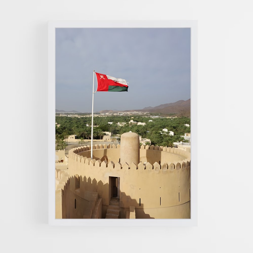 ap-oman flag-2 cadre Blanc