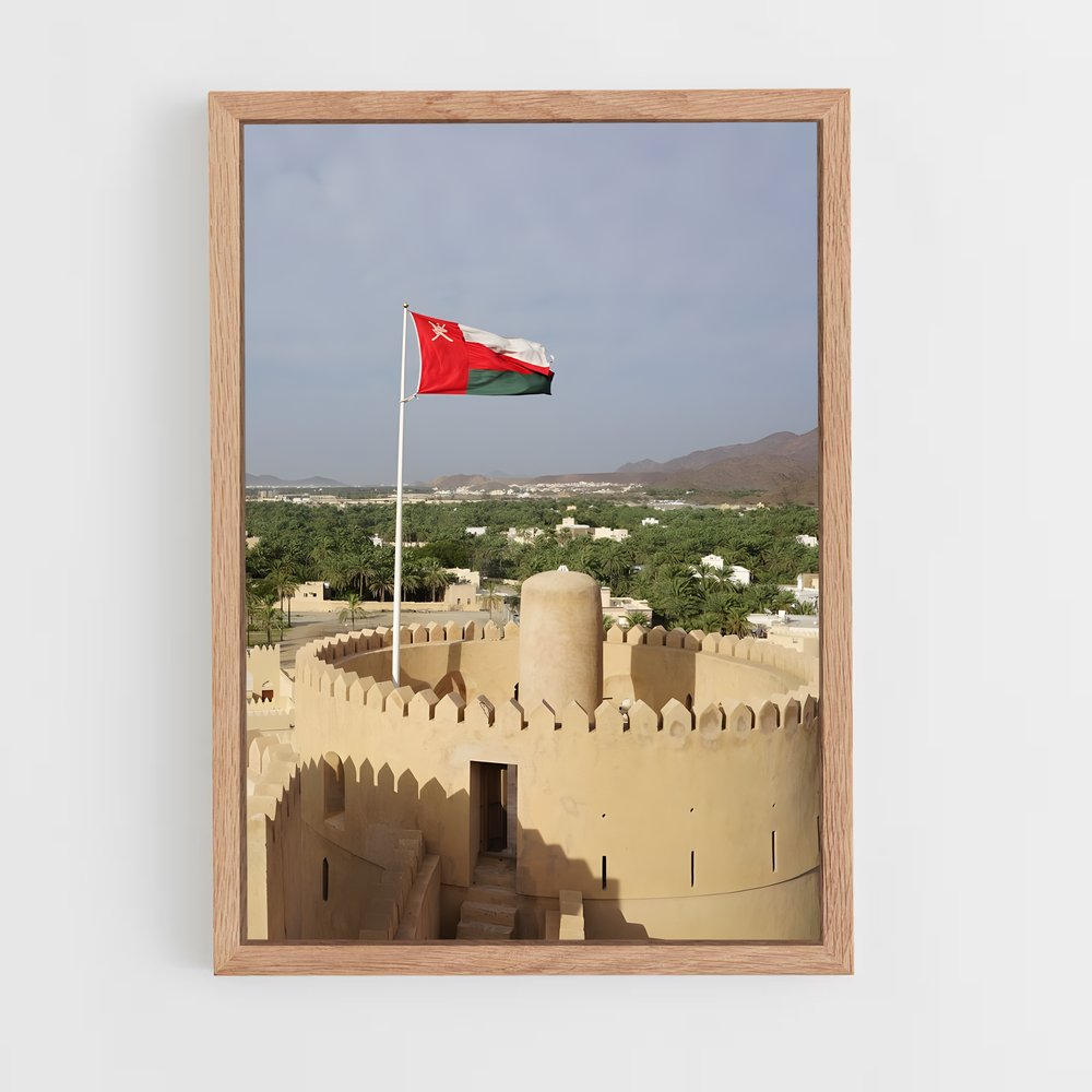 ap-oman flag-2 cadre Bois clair