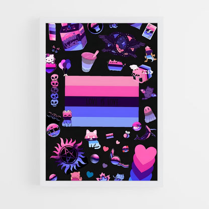 ap-omnisexual flag-3 cadre Blanc