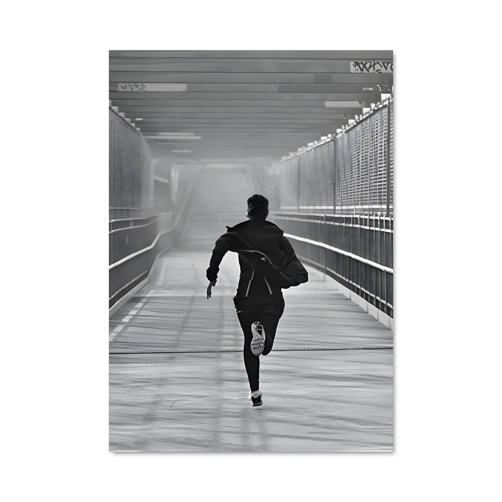 Poster Course Sous La Pluie