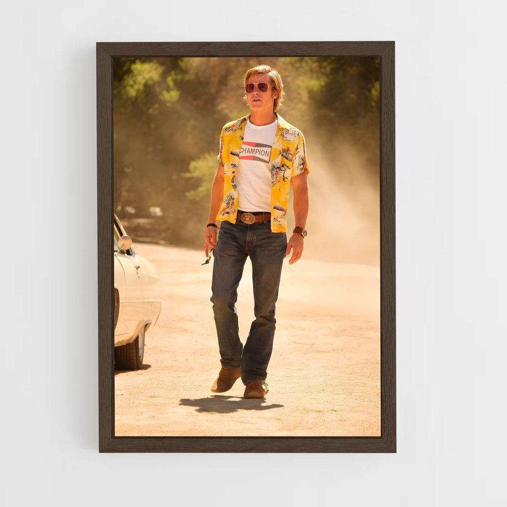 ap-once upon a time in hollywood-3 cadre Bois foncé