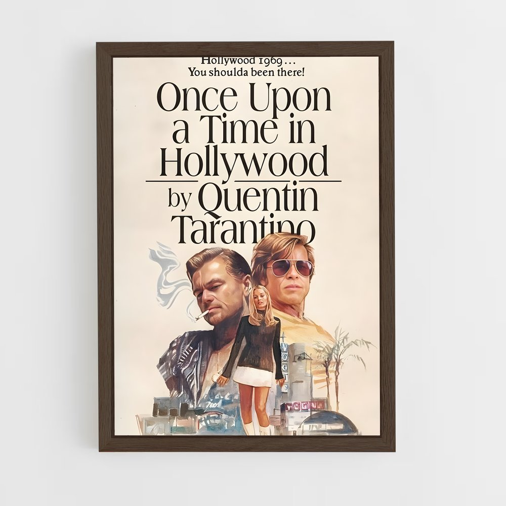 ap-once upon a time in hollywood-7 cadre Bois foncé