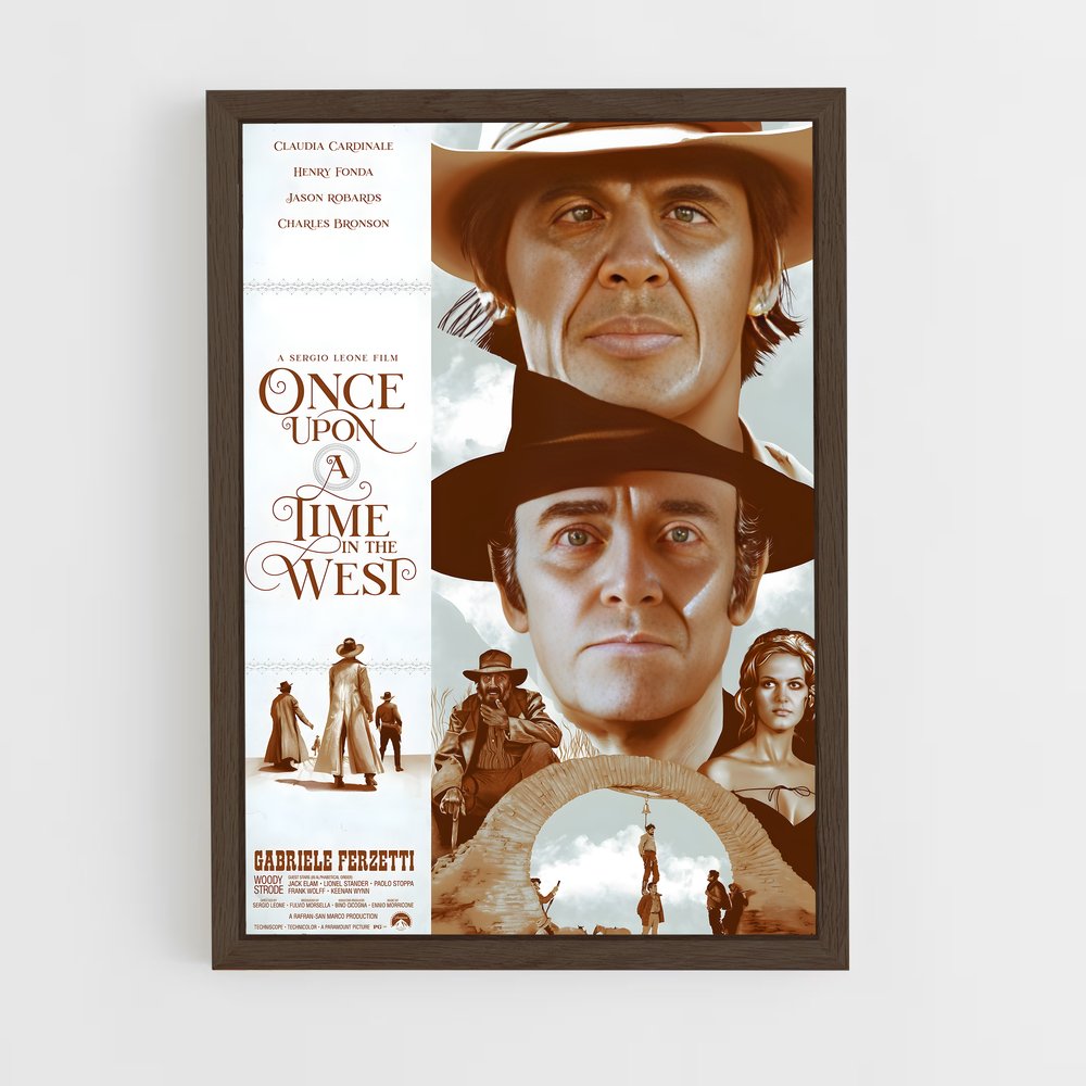 ap-once upon a time in the west-5 cadre Bois foncé