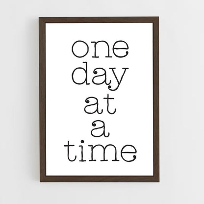 ap-one day at a time-2 cadre Bois foncé