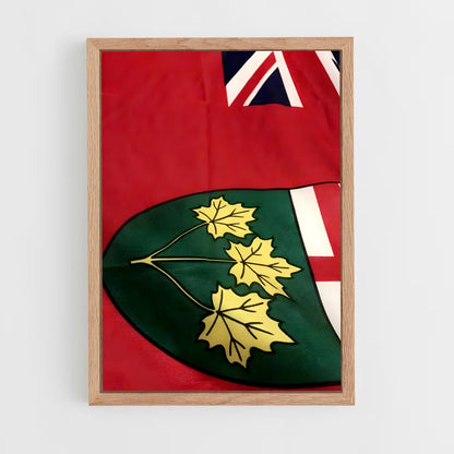 ap-ontario flag-2 cadre Bois clair