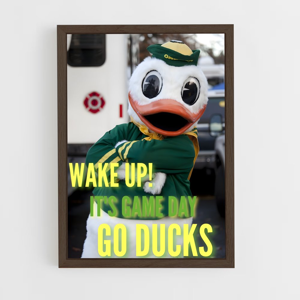 ap-oregon ducks-2 cadre Bois foncé