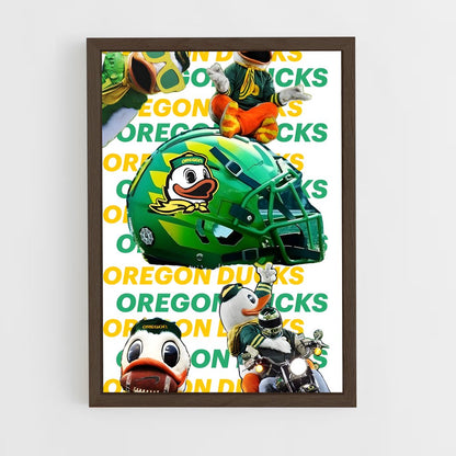 ap-oregon ducks-9 cadre Bois foncé