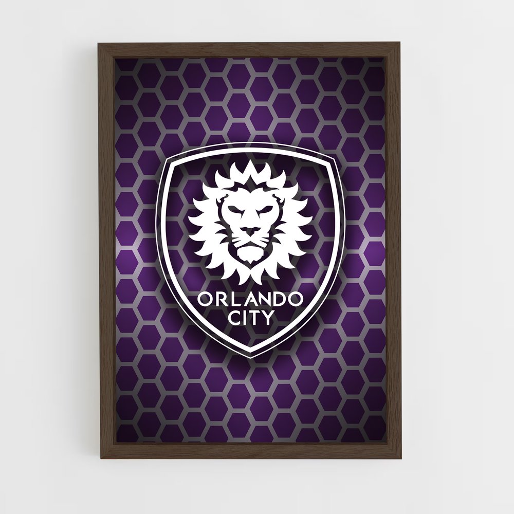 ap-orlando city sc-2 cadre Bois foncé