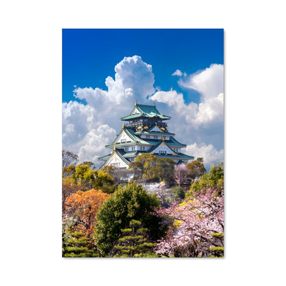 Poster Sakura au Château d'Osaka