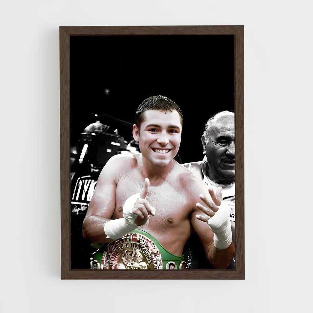 ap-oscar de la hoya-4 cadre Bois foncé
