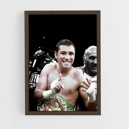 ap-oscar de la hoya-4 cadre Bois foncé